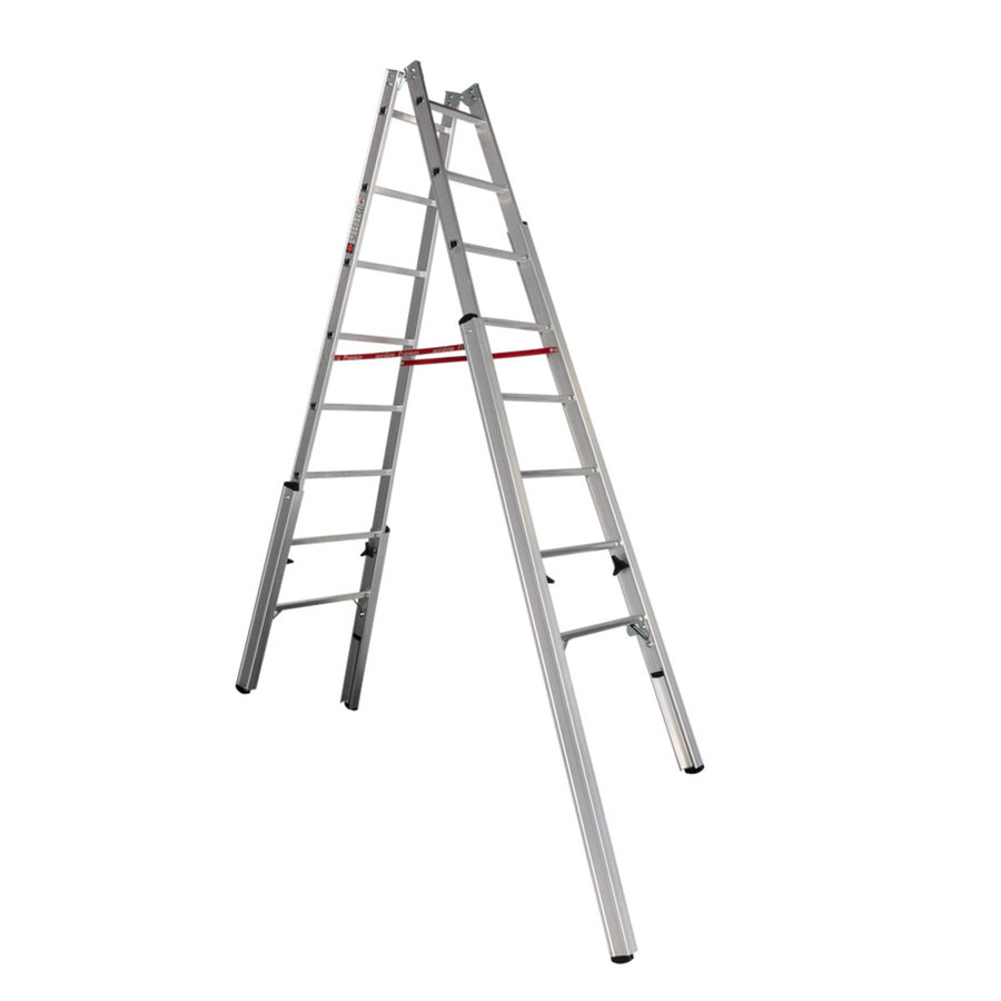 Euroline Alu-Treppenstehleiter Nr. 30576 2x8