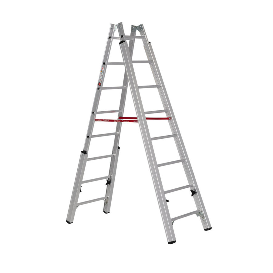 Euroline Alu-Treppenstehleiter Nr. 30576 2x8