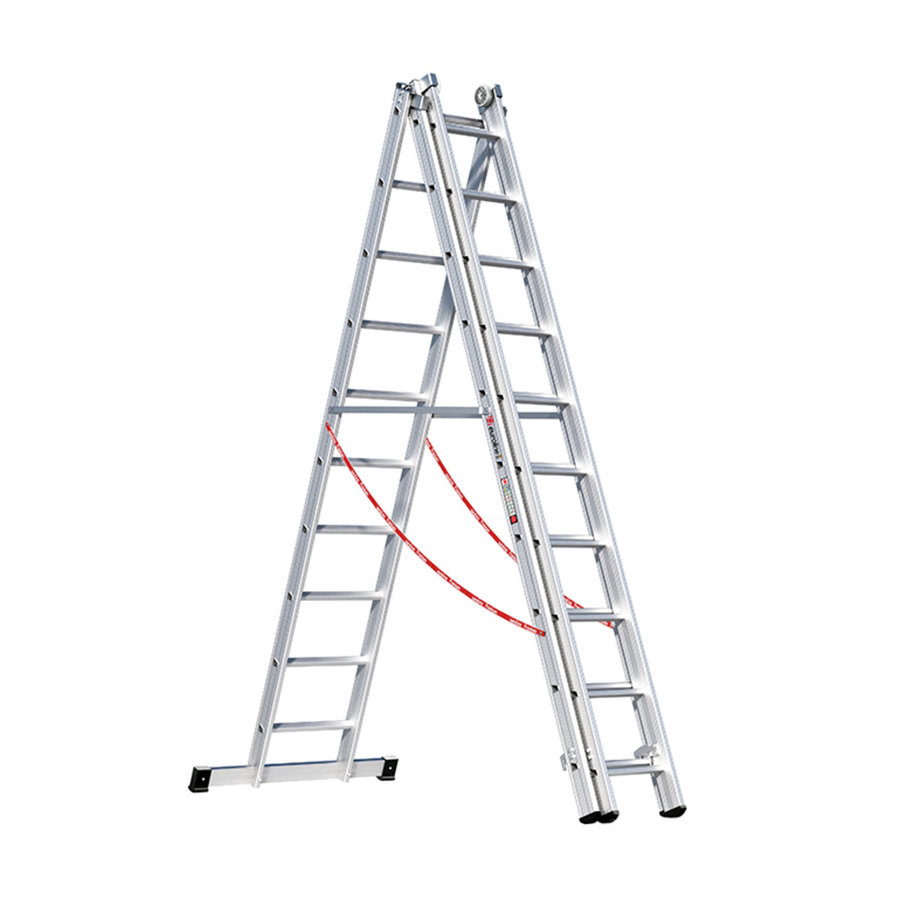 Euroline Alu-Mehrzweckleiter 3-teilig Nr. 307 Vielzweckleiter 3x10