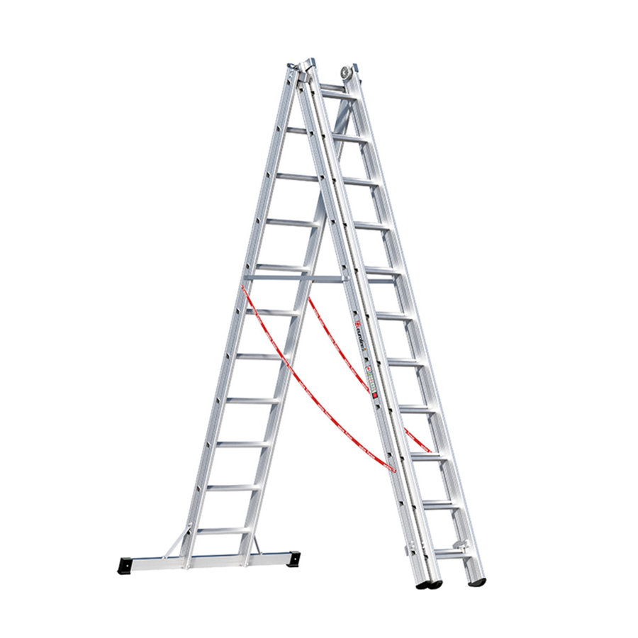 Euroline Alu-Mehrzweckleiter 3-teilig Nr. 307 Vielzweckleiter 3x11