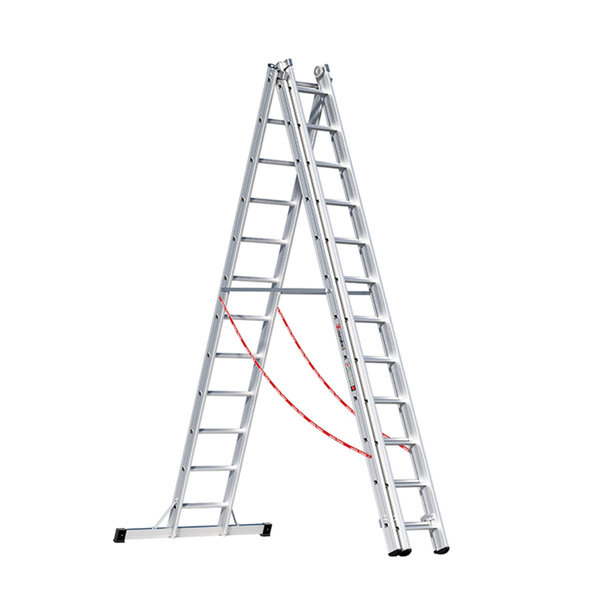 Euroline Alu-Mehrzweckleiter 3-teilig Nr. 307 Vielzweckleiter 3x12
