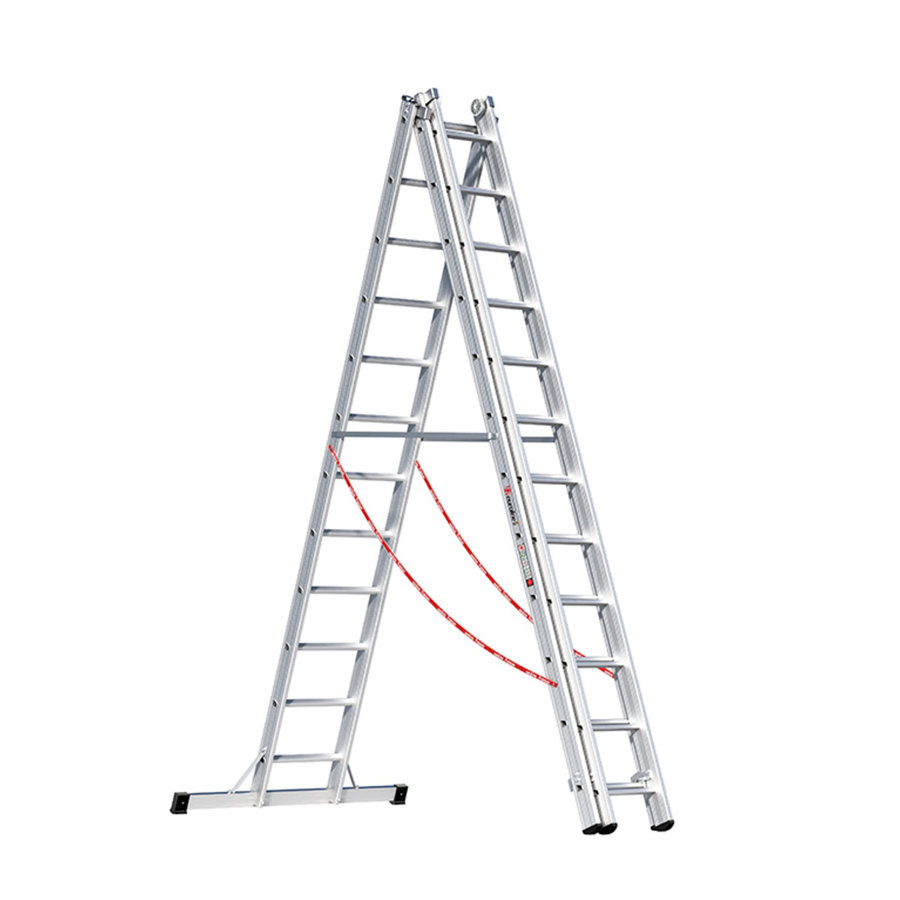Euroline Alu-Mehrzweckleiter 3-teilig Nr. 307 Vielzweckleiter 3x12