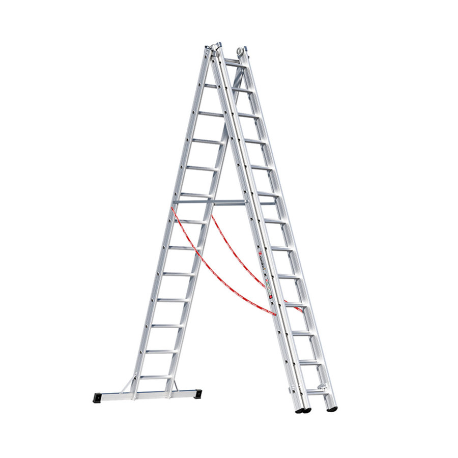 Euroline Alu-Mehrzweckleiter 3-teilig Nr. 307 Vielzweckleiter 3x13