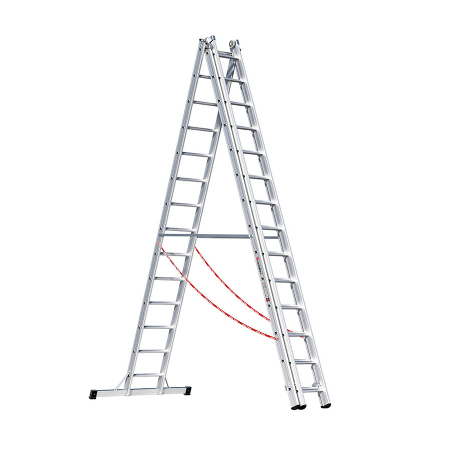 Euroline Alu-Mehrzweckleiter 3-teilig Nr. 307 Vielzweckleiter 3x14