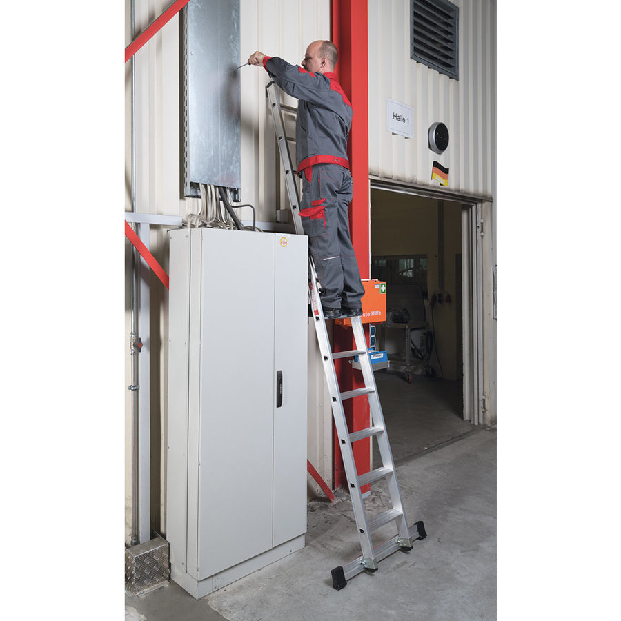 Euroline Alu-Stufenanlegeleiter/Anlegetreppe  Nr. 30174 1x14