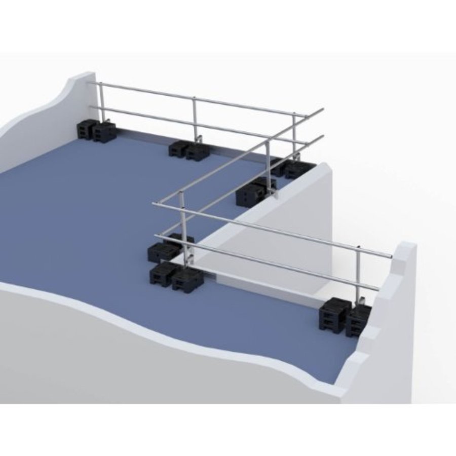 MAUDERER BAVARIA Flachdach - Absturzsicherung NEO 30 12m Set/Geländerlänge 3m