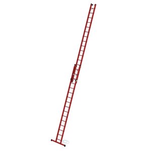 Günzburger Steigtechnik Sprossen-Seilzugleiter 2-teilig GFK mit Standard-Traverse 2x16 Sprossen