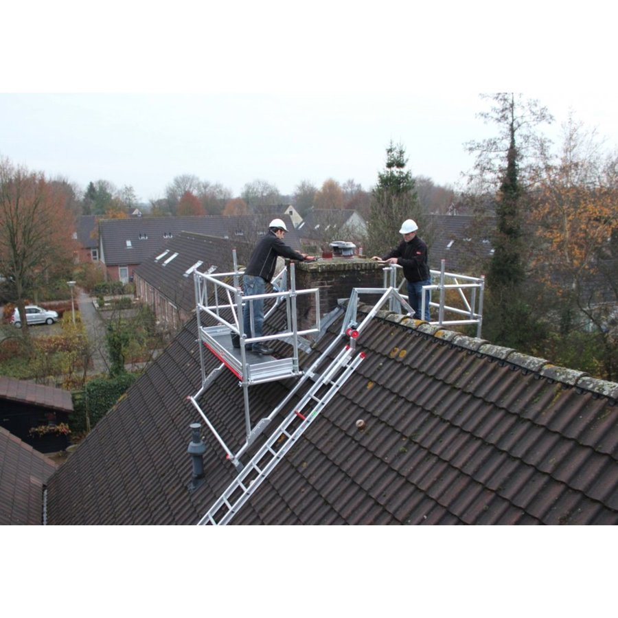 Altrex Kamingerüst - Dachgerüst, 0.75 x 1.85 m Doppelt, mit Fiber-Deck® Plattformen
