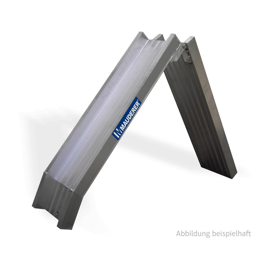 MAUDERER SuperLeicht-Schiene AK mit Rand & klappbar(Paar=2 Stück) Länge: 2500/1250 mm