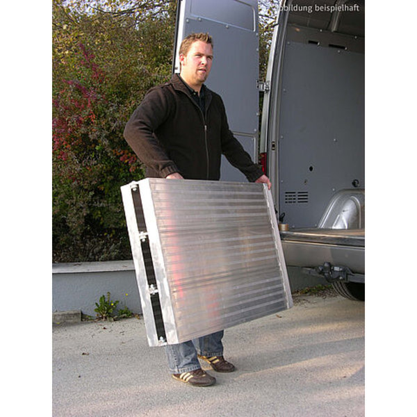 MAUDERER SuperLeicht-Verladestege SLK, klappbar 1500/750 x 500 mm, Tragkraft 800 kg