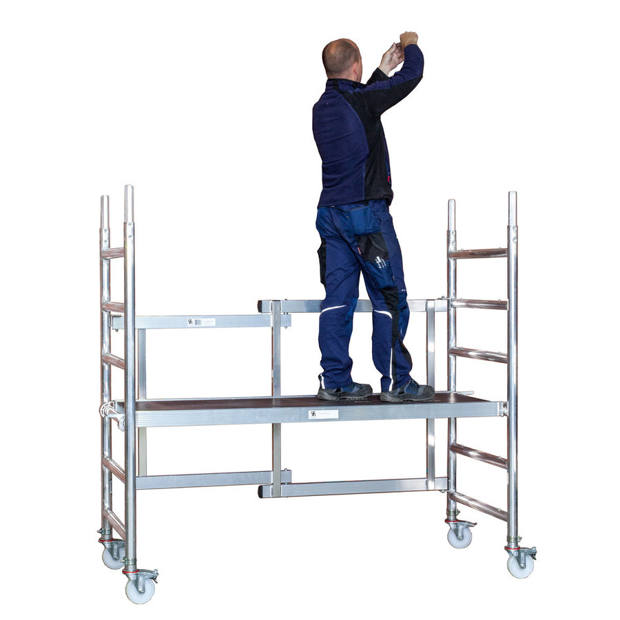 Euroline Faltgerüst Nr. 9501/01 mit Gelenkträger 0,75 m Breite mit Arbeitshöhe bis 2,85m