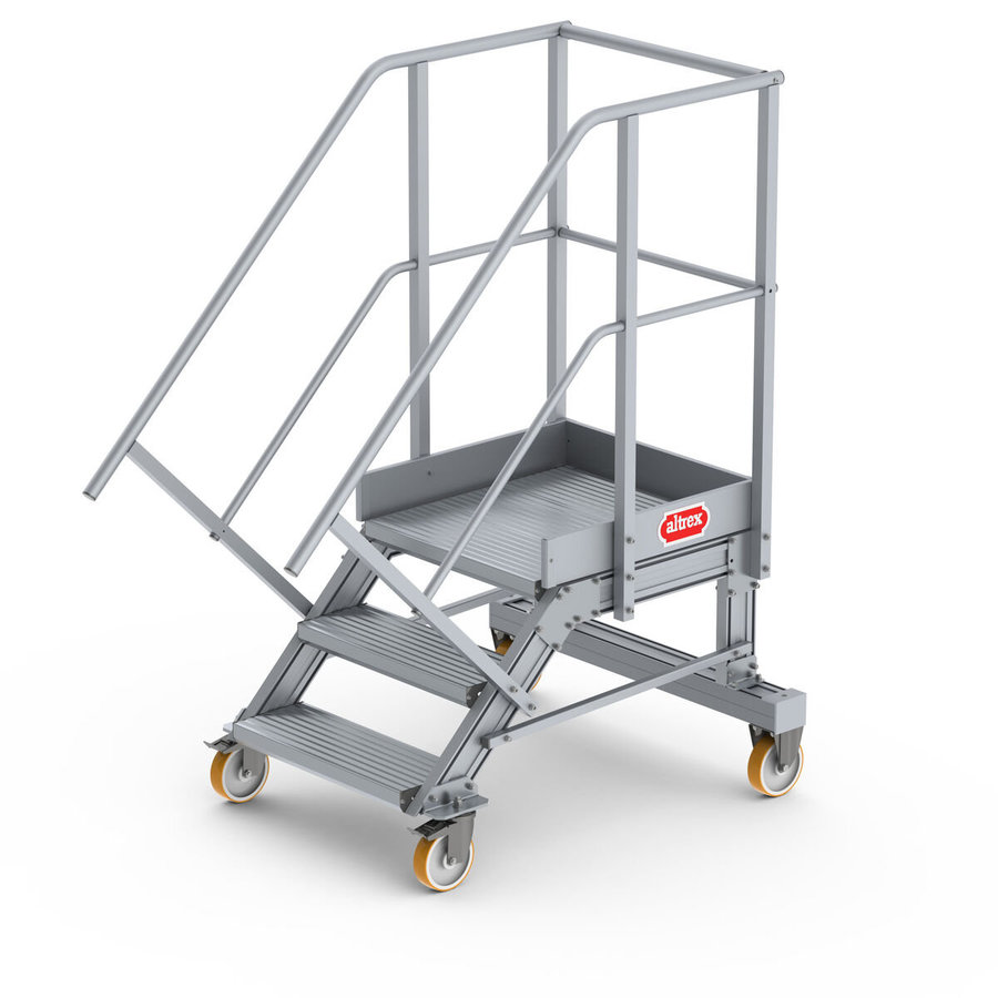 Altrex Podesttreppe fahrbar 45°, Stufenbreite: 60 cm  3 Stufen