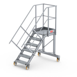 Altrex Podesttreppe fahrbar 45°, Stufenbreite: 60 cm
