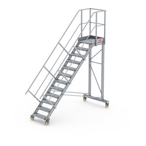 Altrex Podesttreppe fahrbar 45°, Stufenbreite: 60 cm