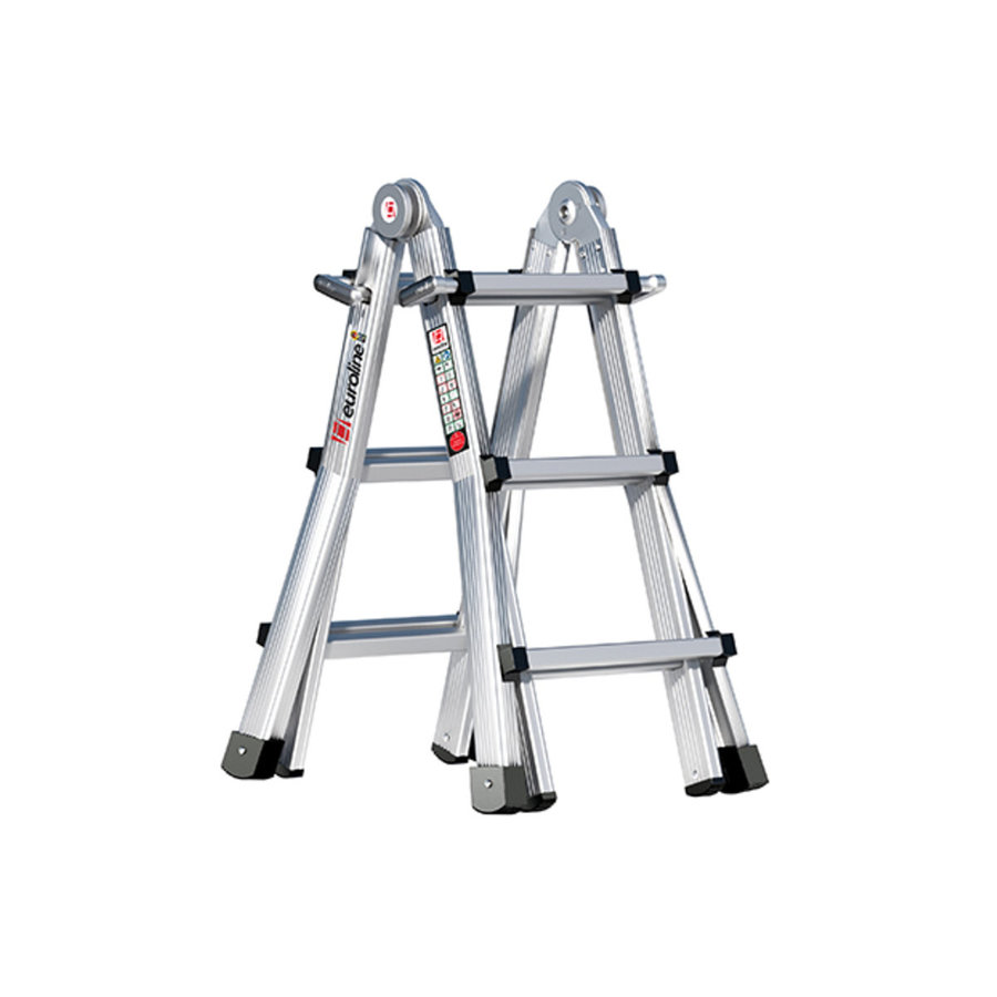 Euroline euroline  Alu-Vario-Klappleiter Nr. 316 Teleskopleiter 4x3