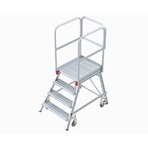 Euroline Mobile Podesttreppe / Podestleiter einseitig begehbar Nr. 515