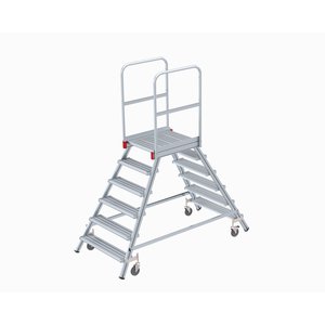 Euroline Mobile Podesttreppe / Podestleiter zweiseitig begehbar Nr. 516
