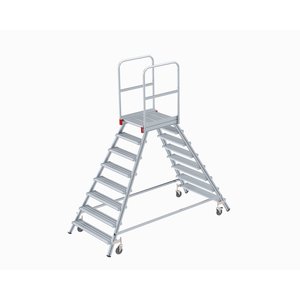 Euroline Mobile Podesttreppe / Podestleiter zweiseitig begehbar Nr. 516