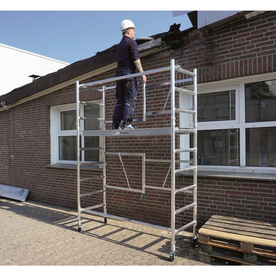 Euroline Nr. 9400 Klapp-/Fahrgerüst (Typ 0,75 x 1,90; Plattform mit Durchstieg) mit Arbeitshöhe bis 3,80m