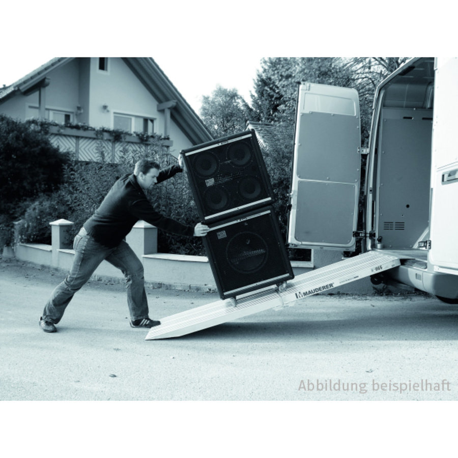 MAUDERER SuperLeicht-Verladestege COK, klappbar 2000/1000 x 500 mm, Tragkraft 1200 kg