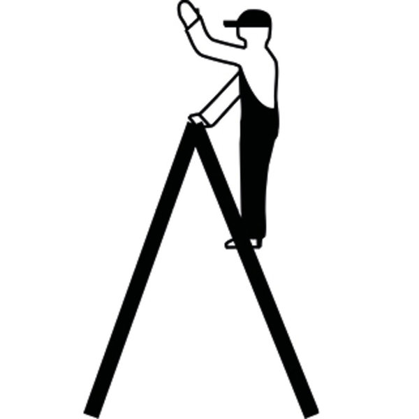 Krause Kunststoff-Stufen-DoppelLeiter 2x4 Stufen