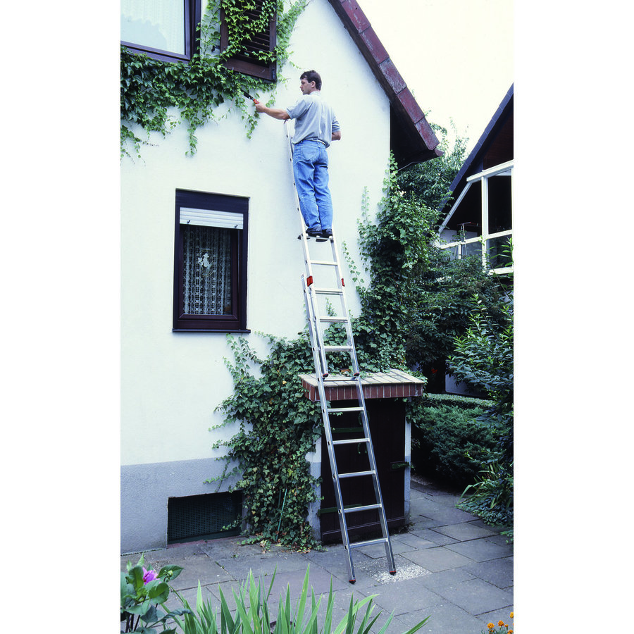 Krause MONTO Sprossen-SchiebeLeiter Fabilo zweiteilig 2x9 Sprossen