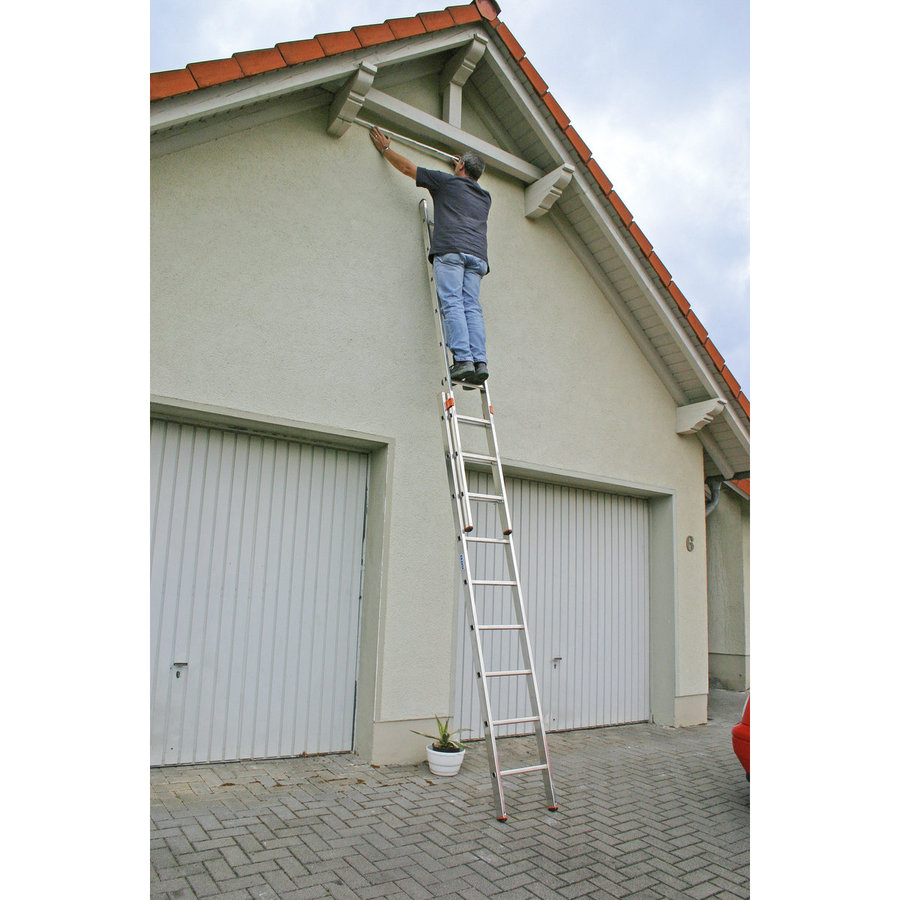 Krause MONTO Sprossen-SchiebeLeiter Fabilo zweiteilig 2x9 Sprossen