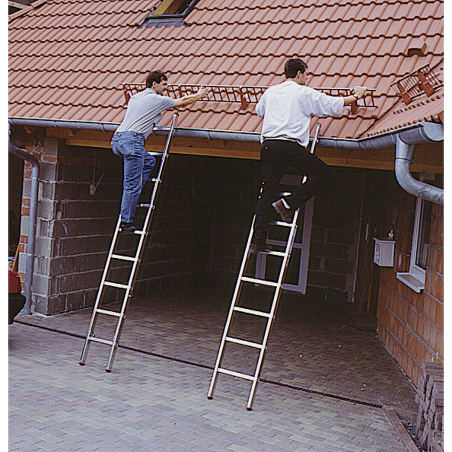 Krause MONTO Sprossen-SchiebeLeiter Fabilo zweiteilig 2x9 Sprossen