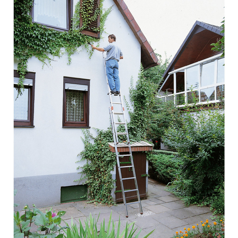 Krause MONTO Sprossen-SchiebeLeiter Fabilo zweiteilig 2x9 Sprossen