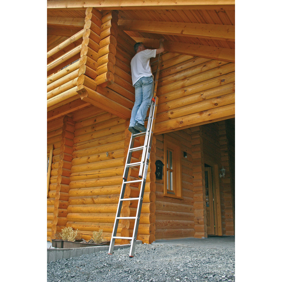 Krause MONTO Sprossen-SchiebeLeiter Fabilo zweiteilig 2x9 Sprossen