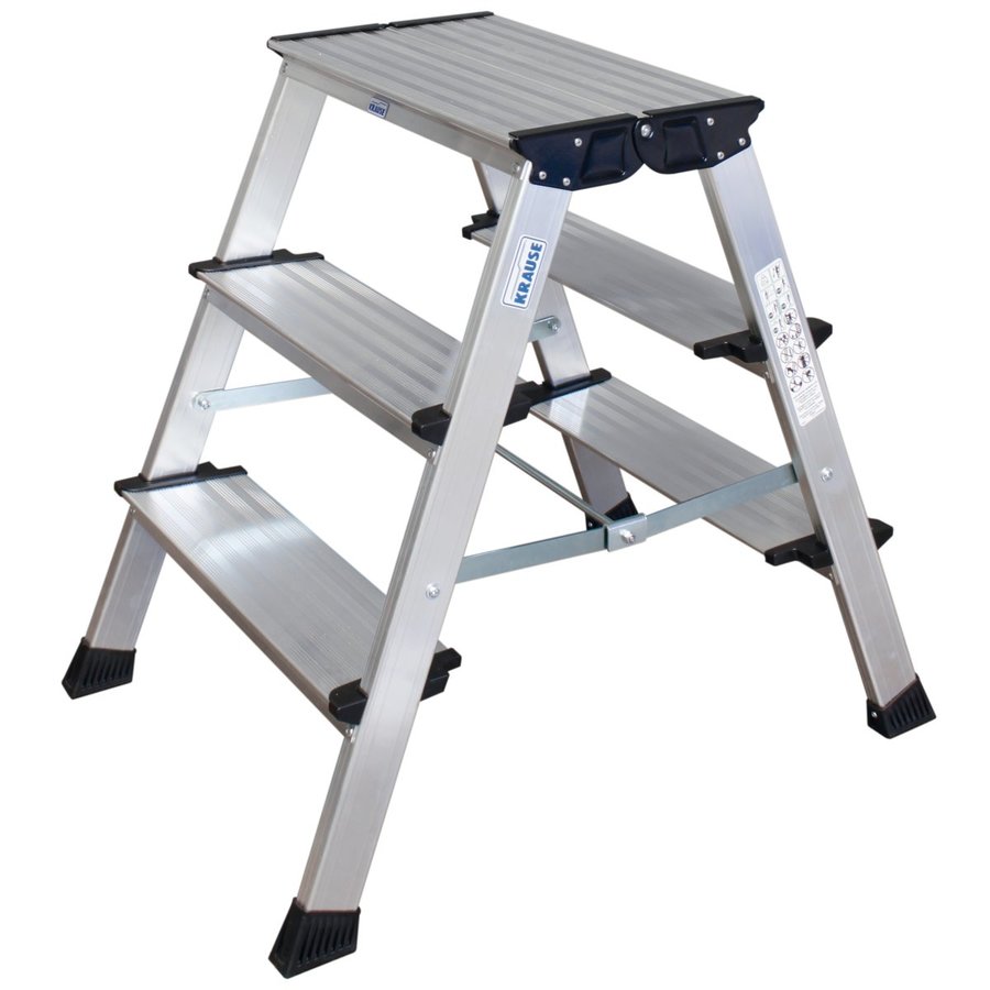 Krause MONTO Doppel-KlappTritt Treppo 2x3 Stufen