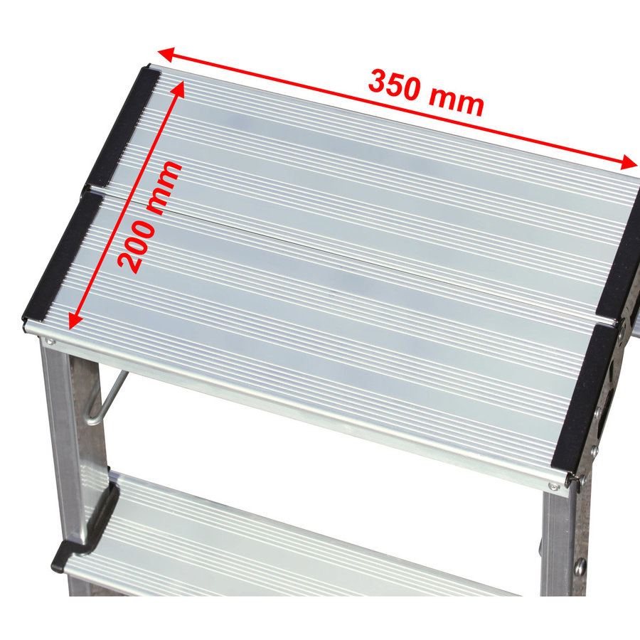 Krause MONTO Doppel-KlappTritt Treppy 2x2 Stufen