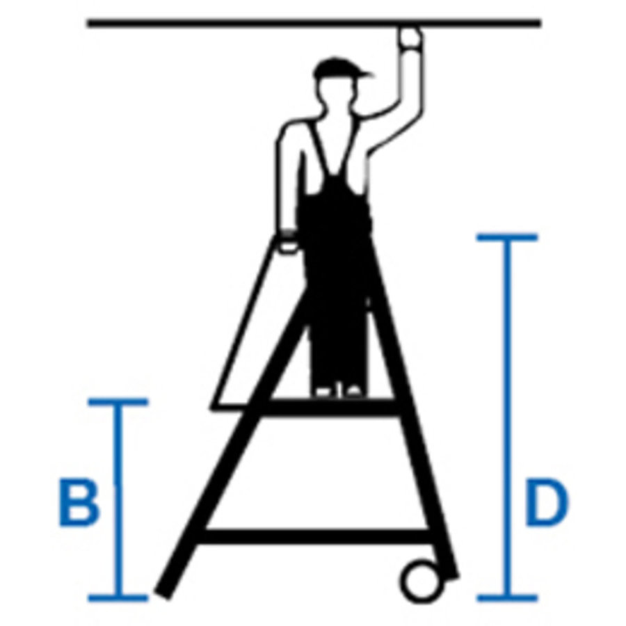 Krause STABILO PodestLeiter Vario kompakt 12 Stufen