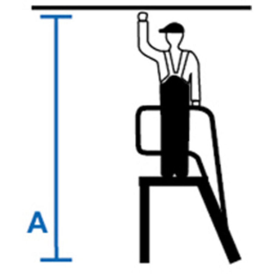 Krause STABILO Mobiler MontageTritt 3 Stufen