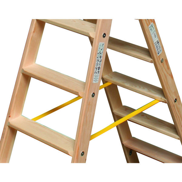 Krause STABILO Stufen-DoppelLeiter Holz 2x3 Stufen