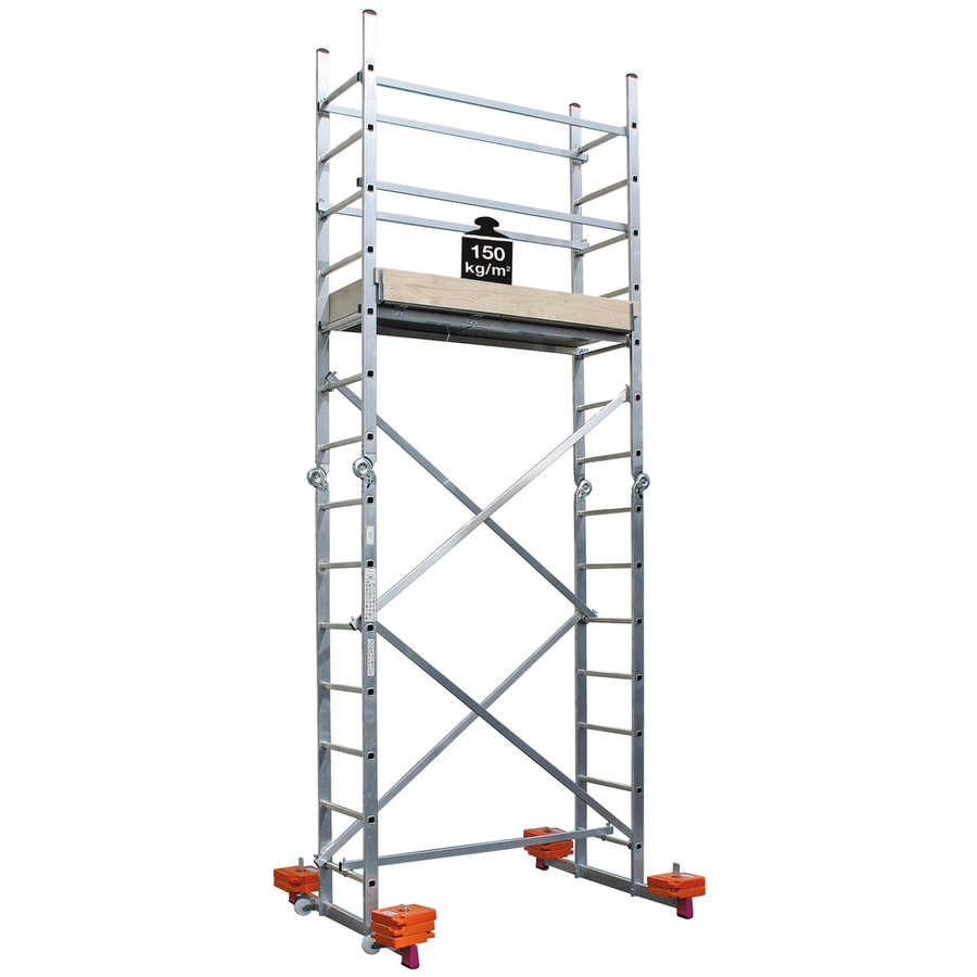 Krause CORDA Gelenk-Gerüst Gerüst-Leitern-System, Max. Arbeitshöhe ca. 4,85 m