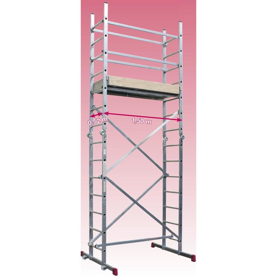 Krause CORDA Gelenk-Gerüst Gerüst-Leitern-System, Max. Arbeitshöhe ca. 4,85 m