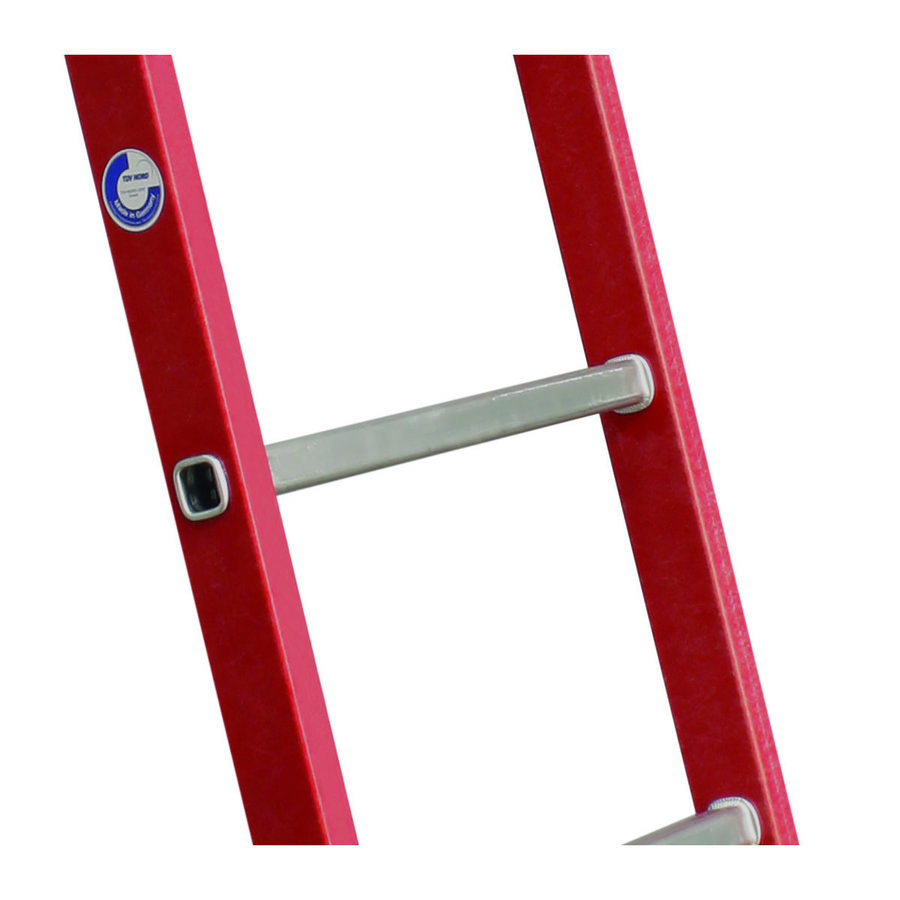 Krause Kunststoff-AnlegeLeiter 8 Sprossen