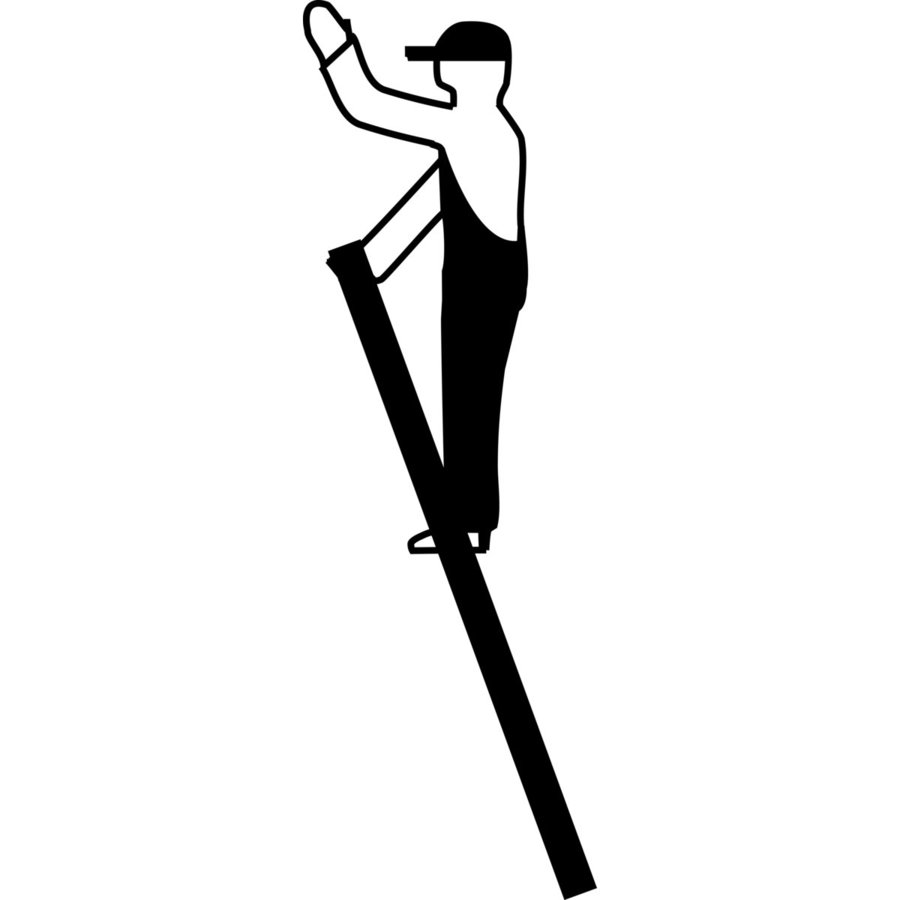 Krause Kunststoff-Schiebe-SeilzugLeiter 2x12 Sprossen