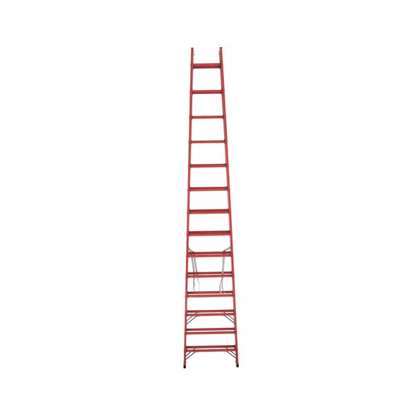 Krause Vollkunststoff-Sprossen-DoppelLeiter 2x14 Sprossen