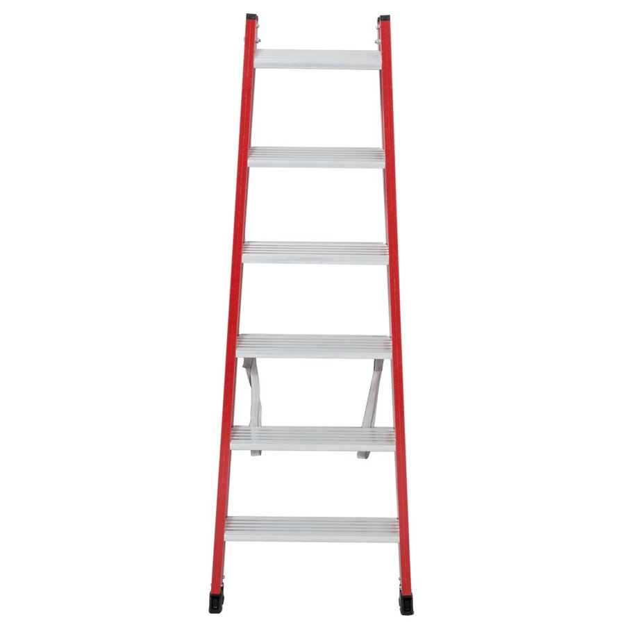 Krause Kunststoff-Stufen-DoppelLeiter 2x6 Stufen