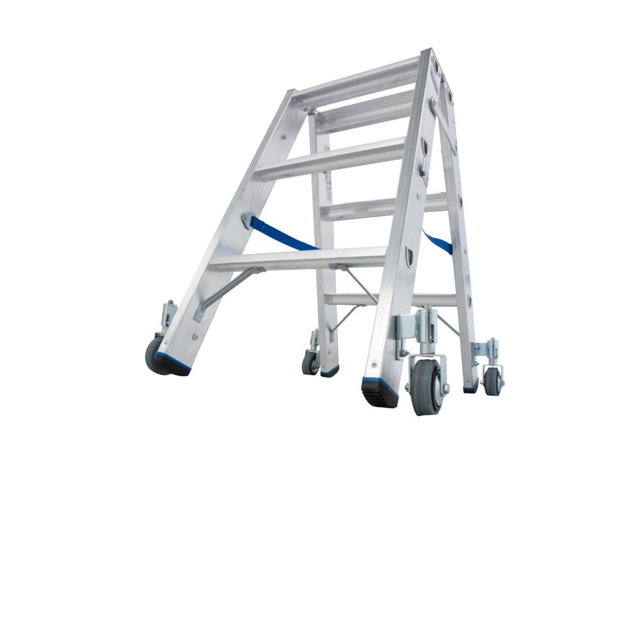 Krause STABILO Stufen-DoppelLeiter fahrbar 2x3 Stufen