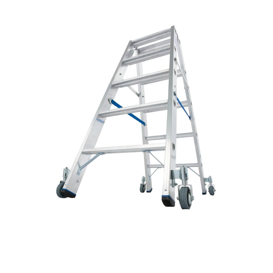 Krause STABILO Stufen-DoppelLeiter fahrbar 2x5 Stufen