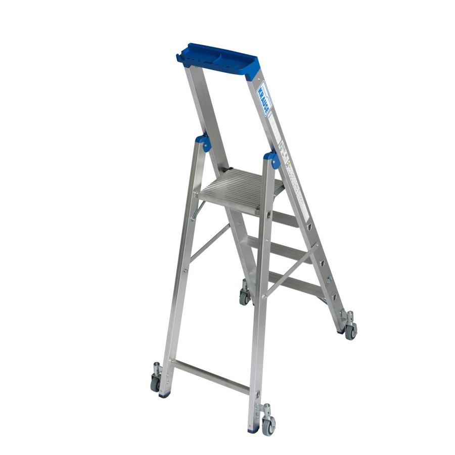 Krause STABILO Stufen-StehLeiter fahrbar 4 Stufen