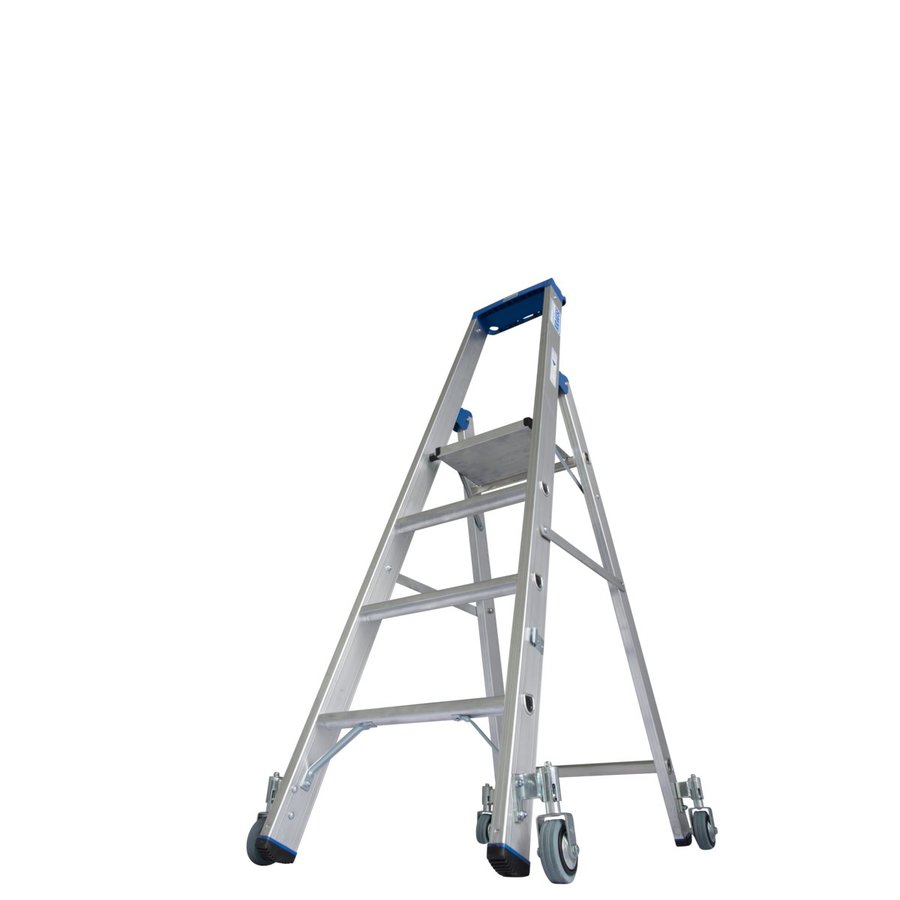 Krause STABILO Stufen-StehLeiter fahrbar 4 Stufen