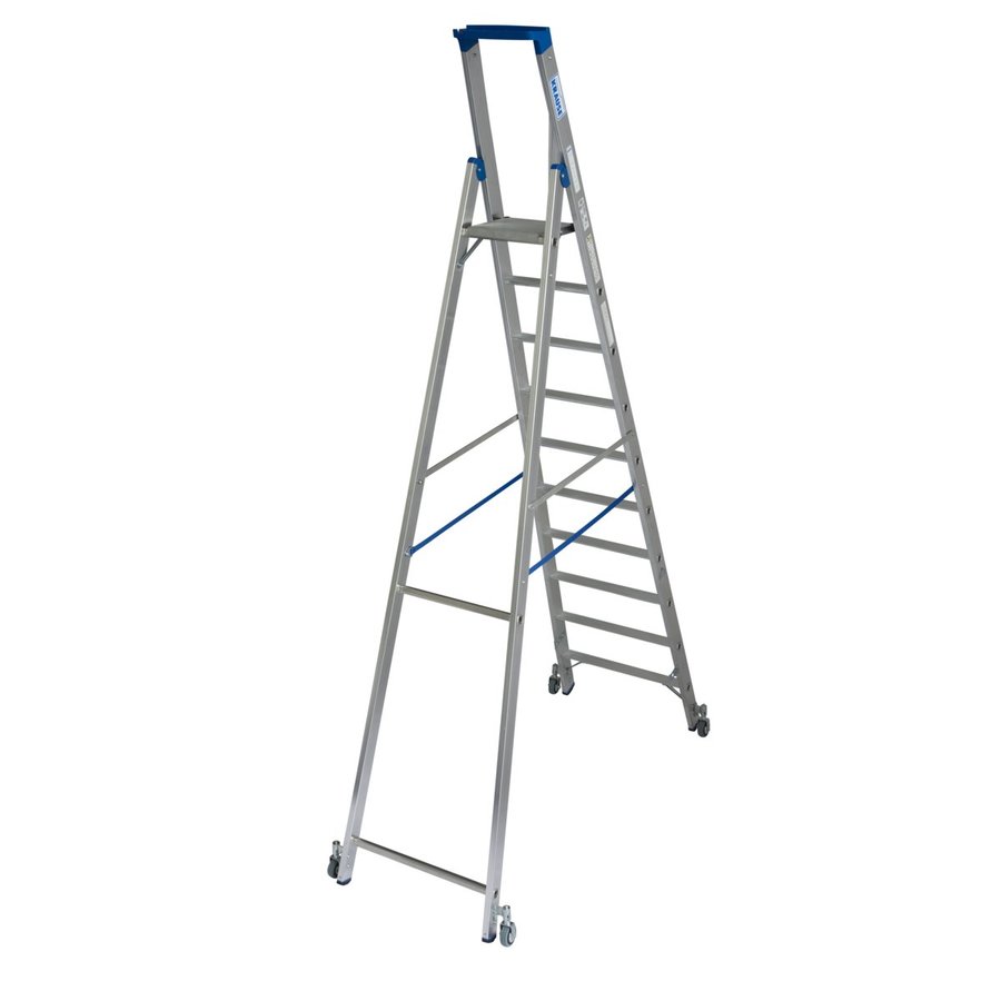 Krause STABILO Stufen-StehLeiter fahrbar 10 Stufen