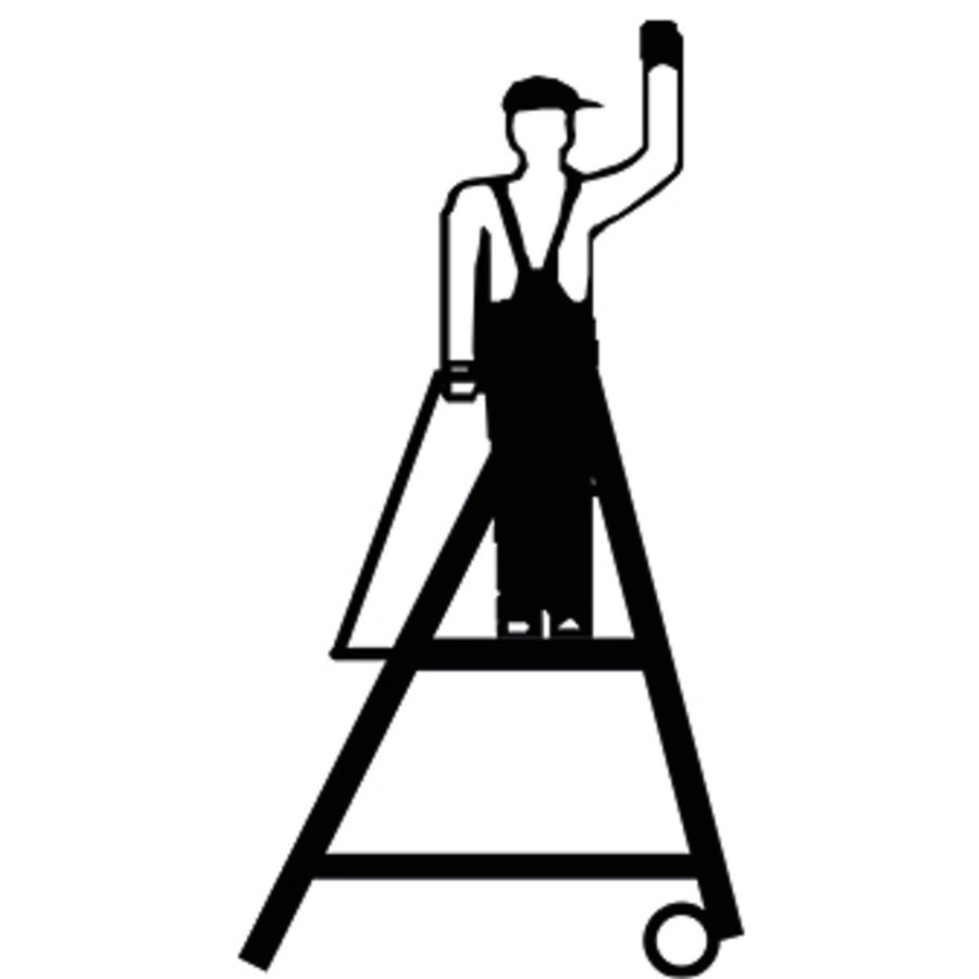 Krause STABILO Stufen-StehLeiter mit großer Standplattform 14 Stufen