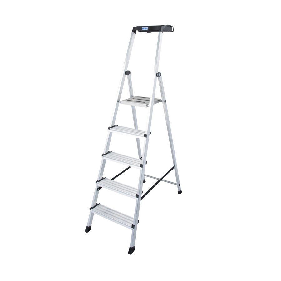 Krause MONTO Stufen-StehLeiter Secury mit MultiGrip 5 Stufen