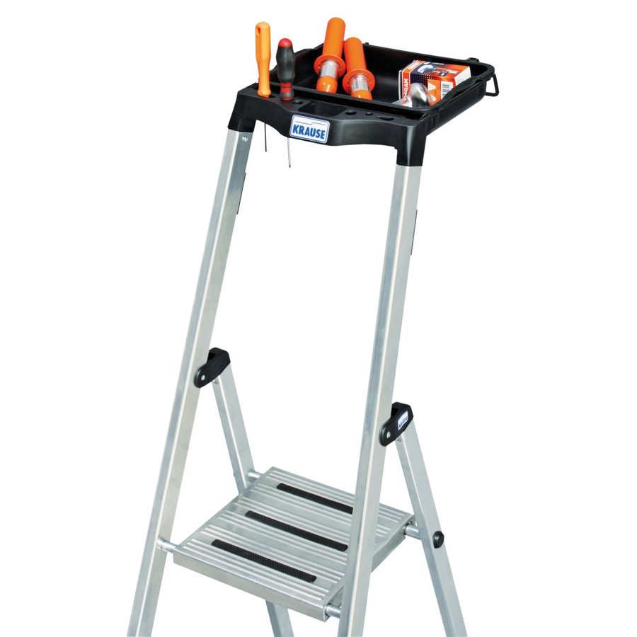 Krause MONTO Stufen-StehLeiter Secury mit MultiGrip 5 Stufen