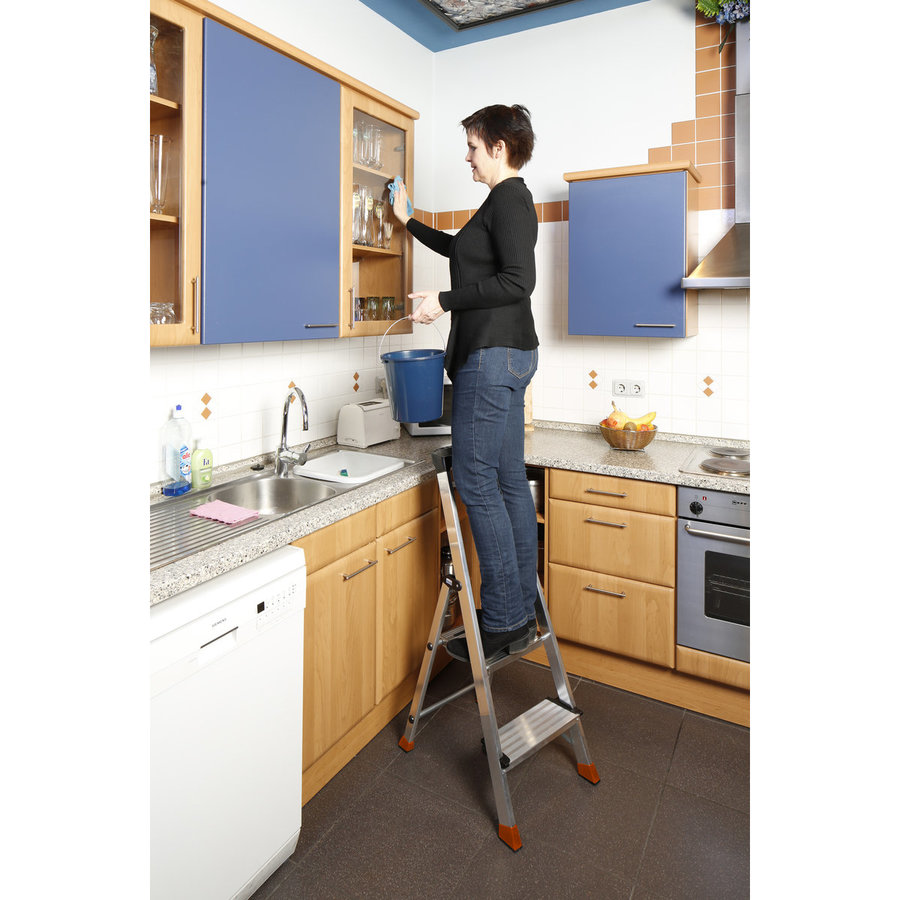 Krause MONTO Stufen-Stehleiter Safepro 2 Stufen